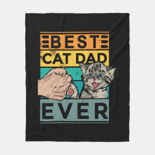 Beste kat papa ooit kat papa vaders dag verjaardag fleece deken