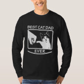 Beste kat papa ooit - Lange hoes Shirt (Voorkant)