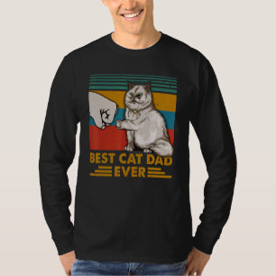 Beste kat papa ooit poot vuist pomp kat papa kat e t-shirt