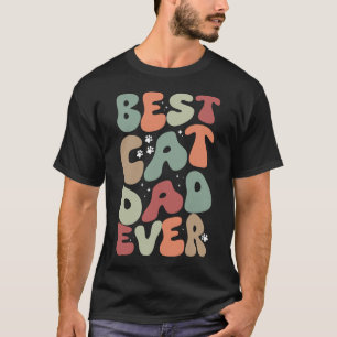 Beste kat papa ooit Schattige huisdier grappig T-shirt