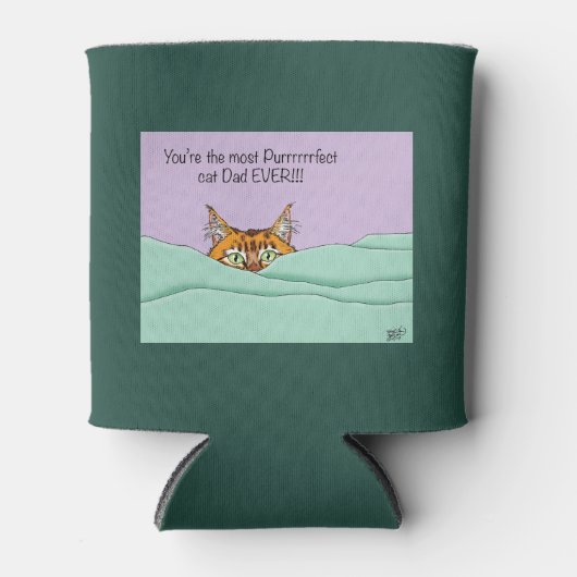 Beste kat papa ooit! Vaderdag Blikjeskoeler (Voorkant)