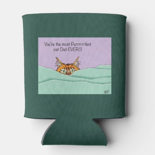 Beste kat papa ooit! Vaderdag Blikjeskoeler (Achterkant)