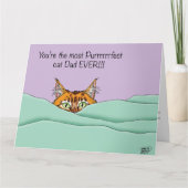 Beste kat papa ooit! Vaderdag Kaart (Voorkant)