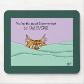Beste kat papa ooit! Vaderdag Muismat (Voorkant)