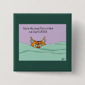 Beste kat papa ooit! Vaderdag Vierkante Button 5,1 Cm (Voorkant)