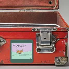 Beste kat papa ooit! Vaderdag Vierkante Sticker