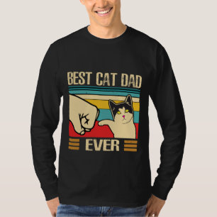 Beste kat papa ooit woord kunst t-shirt