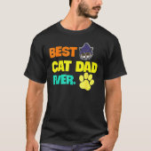 beste kat papa t-shirt (Voorkant)