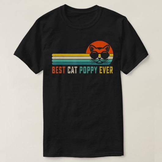 beste kat papaver ooit kat papaverdag t-shirt (Design voorkant)