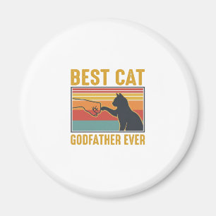 Beste kat peetvader ooit vintage kat vector ontwer magneet