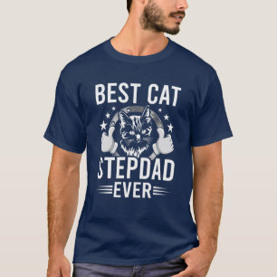 Beste kat-stiefvader ooit kattenliefhebbers stiefv t-shirt