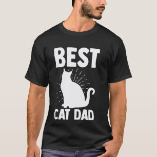 Beste kat vader dieren t-shirt