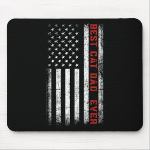 Beste kat vader ooit Amerikaanse vlag Vader vader Muismat