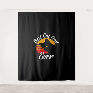 Beste kat vader ooit  beste kat pap ooit cadeau wandkleed