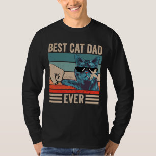  beste kat vader ooit bump vuist Vaderdag G T-shirt
