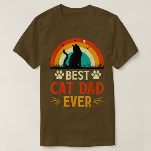 Beste kat vader ooit en grappige kat vader dag t-shirt (Design voorkant)