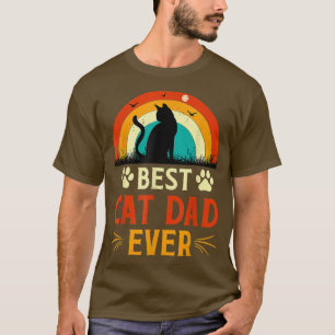 Beste kat vader ooit en grappige kat vader dag t-shirt