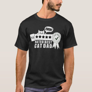 Beste Kat Vader Ooit Grappige Kat Liefhebber Eigen T-shirt