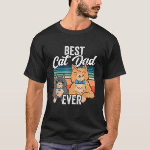 Beste kat vader ooit grappige kat Lover Gift Fathe T-shirt