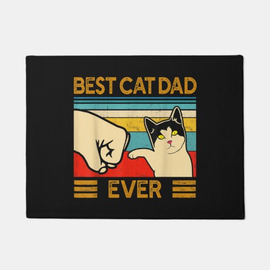 Beste kat vader ooit grappige kat papa deurmat (Voorkant)