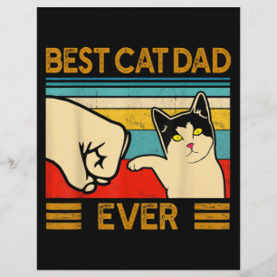 Beste kat vader ooit grappige kat papa flyer