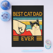 Beste kat vader ooit grappige kat papa flyer (Enkel)