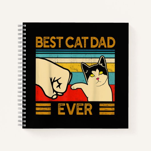 Beste kat vader ooit grappige kat papa notitieboek (Voorkant)