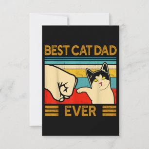 Beste kat vader ooit grappige kat papa notitiekaartje