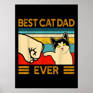 Beste kat vader ooit grappige kat papa poster