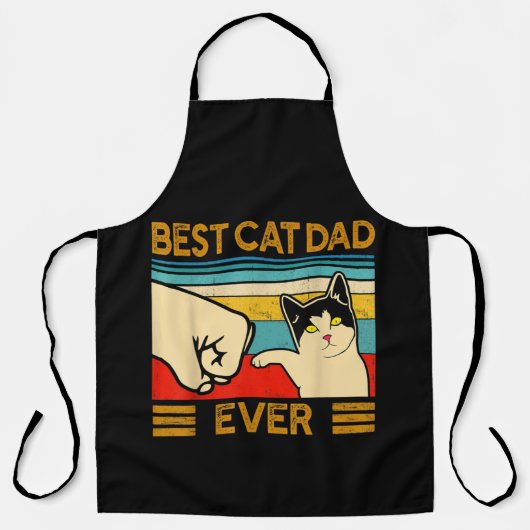 Beste kat vader ooit grappige kat papa schort (Voorkant)