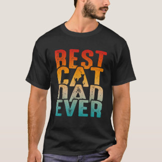 Beste kat vader ooit grappige kat vader kat liefhe t-shirt