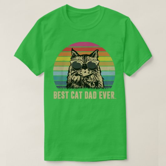 beste kat vader ooit grappige vaderdag Gift S T-shirt (Design voorkant)