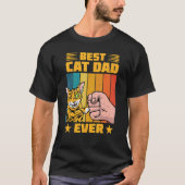 Beste kat vader ooit huisdieren die door Kittens w T-shirt (Voorkant)