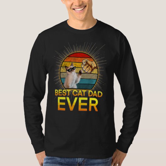 beste kat vader ooit kat papa vaderdag t-shirt (Voorkant)