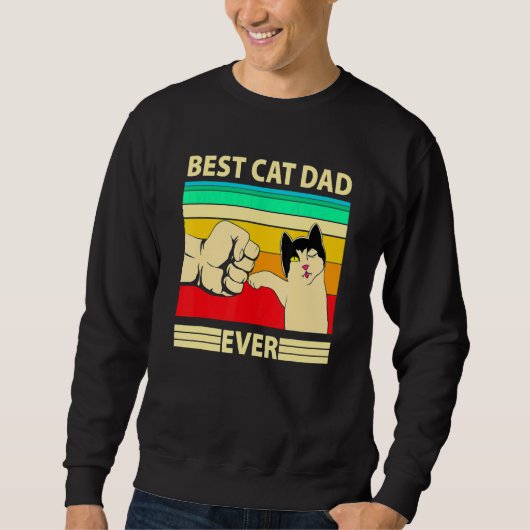 Beste kat vader ooit kat papa vaderdag trui (Voorkant)