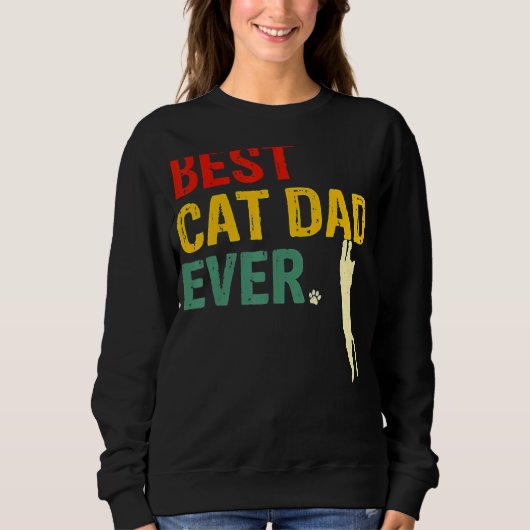 Beste kat vader ooit kat papa vaderdag trui (Voorkant)