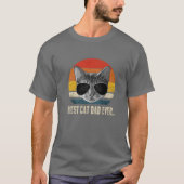 beste kat vader ooit kat papa's vader t-shirt (Voorkant)