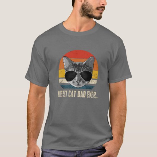  beste kat vader ooit kat papa's vader t-shirt (Voorkant)