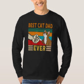 Beste kat vader ooit kat vader 1 t-shirt (Voorkant)