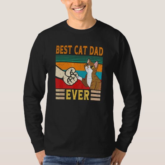 Beste kat vader ooit kat vader 1 t-shirt (Voorkant)