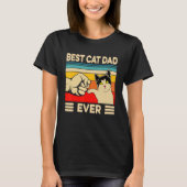 Beste kat vader ooit kat vader vader dag 1 t-shirt (Voorkant)