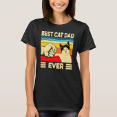 Beste kat vader ooit kat vader vader dag 3 t-shirt (Voorkant)