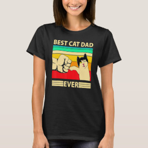 Beste kat vader ooit kat vader vader op dag 4 t-shirt