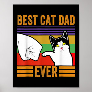 beste kat vader ooit Mannen bult flauwvallen Poster