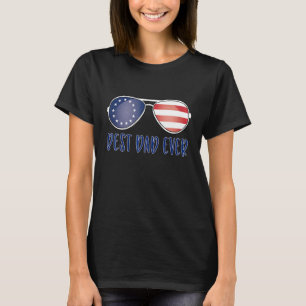 Beste kat vader ooit met Amerikaanse vlag Geweldig T-shirt