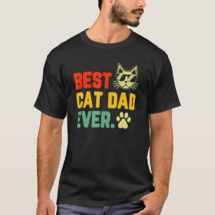 Beste kat vader ooit  Retro Cat papa's vader T-shirt