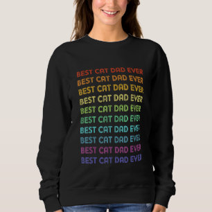 Beste kat vader ooit  Retro voor kat papa Trui