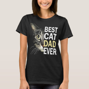 Beste kat vader ooit T-kat papa vaderdag T-shirt