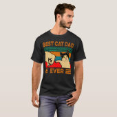 beste kat vader ooit t-shirt (Voorkant volledig)