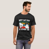 beste kat vader ooit t-shirt (Voorkant volledig)